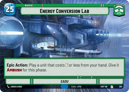 Energy Conversion Lab (Hyperspace) (288) [Spark of Rebellion] - Star Wars: Unlimited Single