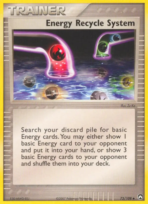 Energy Recycle System (73/108) [EX: Power Keepers] - Pokemon Single