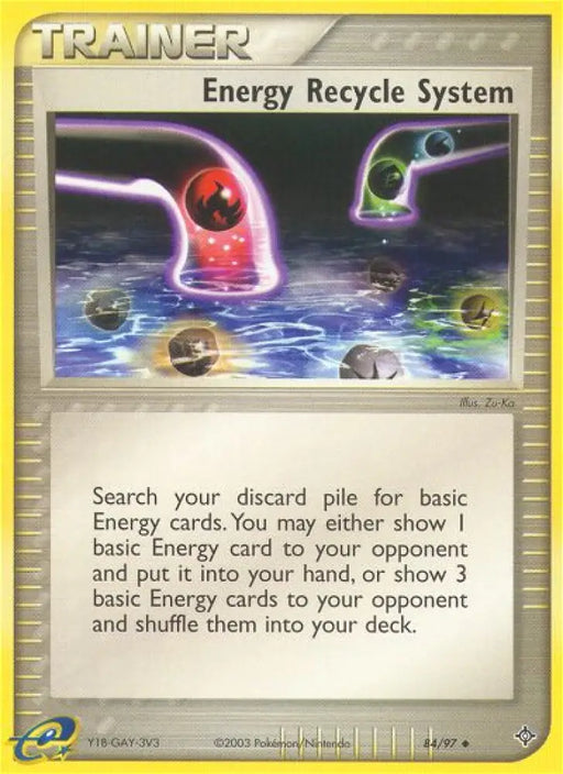 Energy Recycle System (84/97) [EX: Dragon] - Pokemon Single