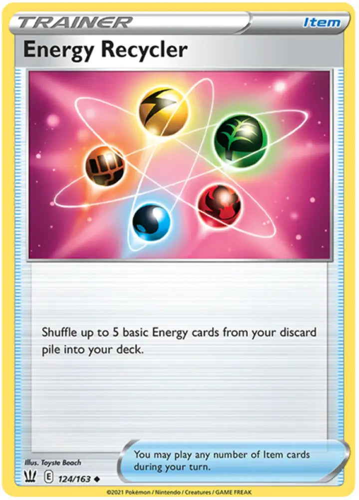 Energy Recycler (124/163) [Sword & Shield: Battle Styles] - Pokemon Single