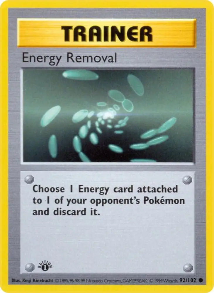 Energy Removal (092/102) [Base Set Shadowless (1st Edition)]