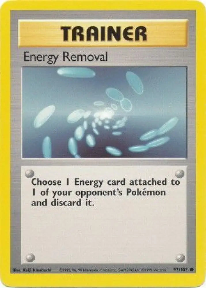 Energy Removal (92/102) [Base Set Unlimited] - Pokemon Single