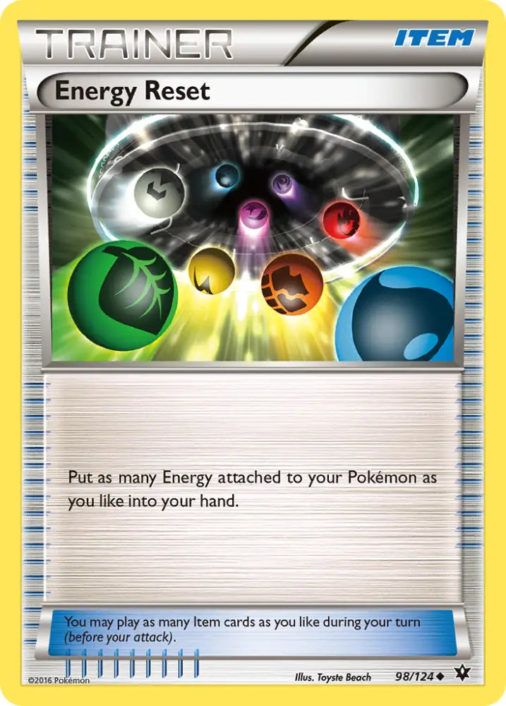 Energy Reset (98/124) [XY: Fates Collide] - Pokemon Single