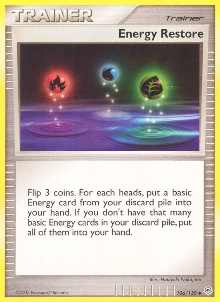 Energy Restore (106/130) [Diamond & Pearl: Base Set] - Pokemon Single