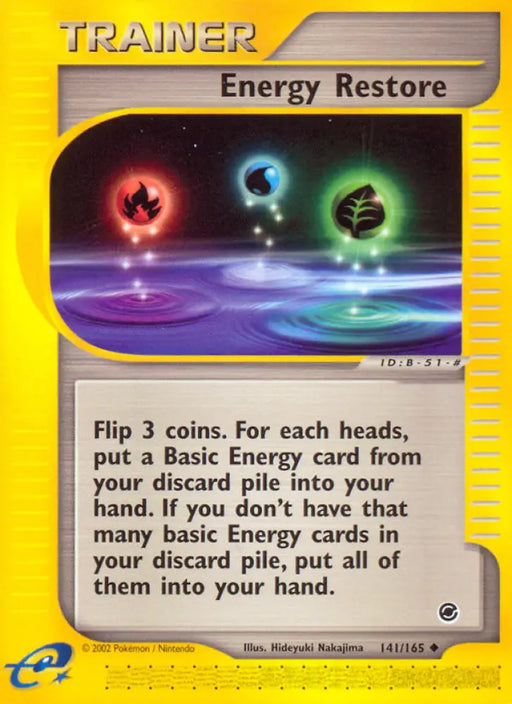 Energy Restore (141/165) [Expedition: Base Set] - Pokemon Single