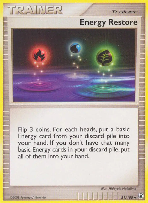 Energy Restore (81/100) [Diamond & Pearl: Majestic Dawn] - Pokemon Single