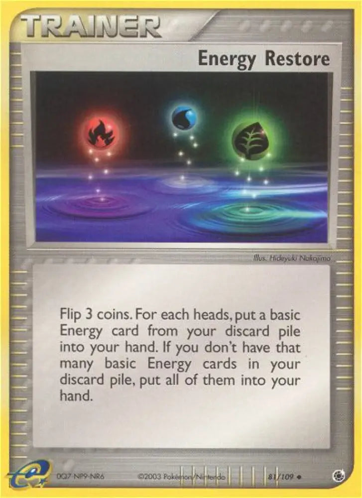 Energy Restore (81/109) [EX: Ruby & Sapphire] - Pokemon Single