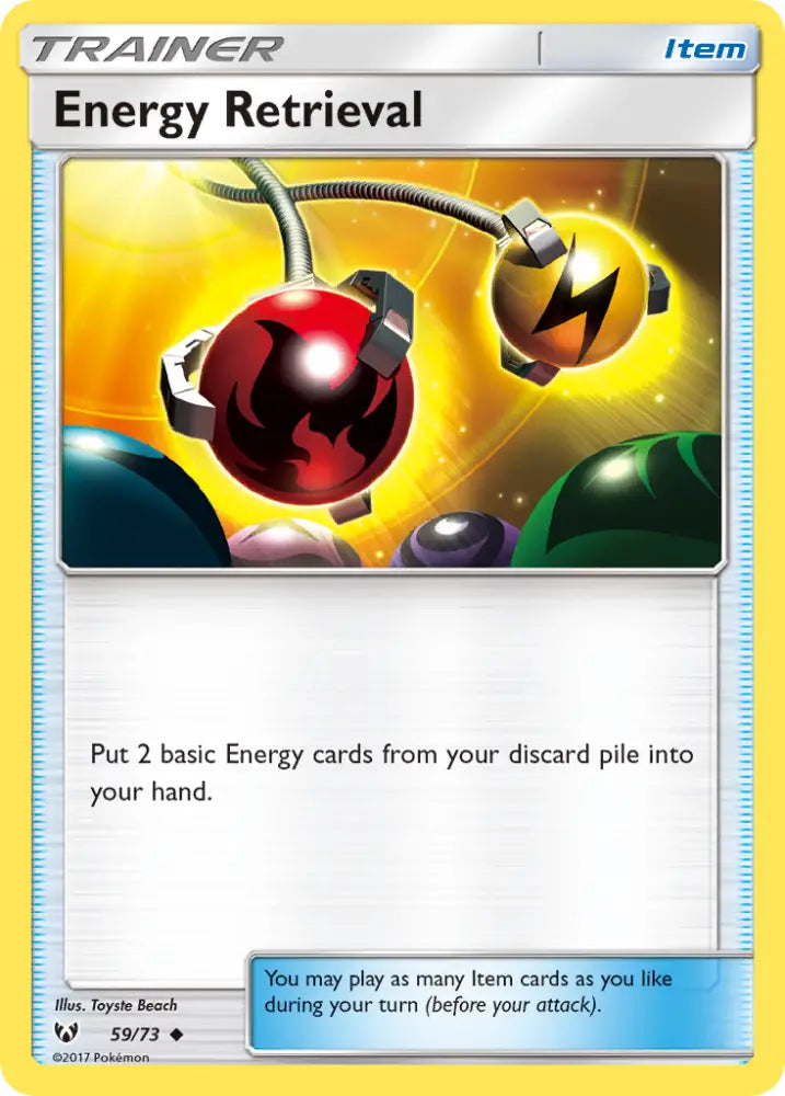 Energy Retrieval (59/73) [Sun & Moon: Shining Legends] - Pokemon Single
