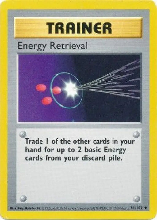 Energy Retrieval (81/102) [Base Set Shadowless Unlimited] - Pokemon Single