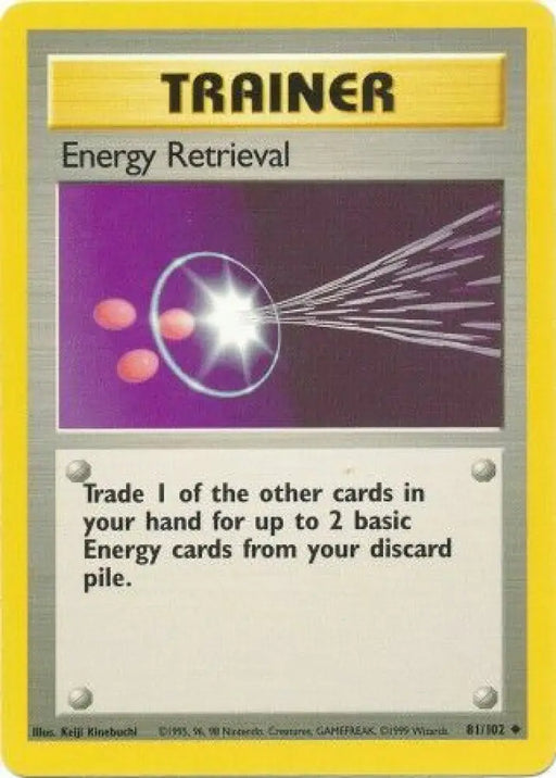 Energy Retrieval (81/102) [Base Set Unlimited] - Pokemon Single