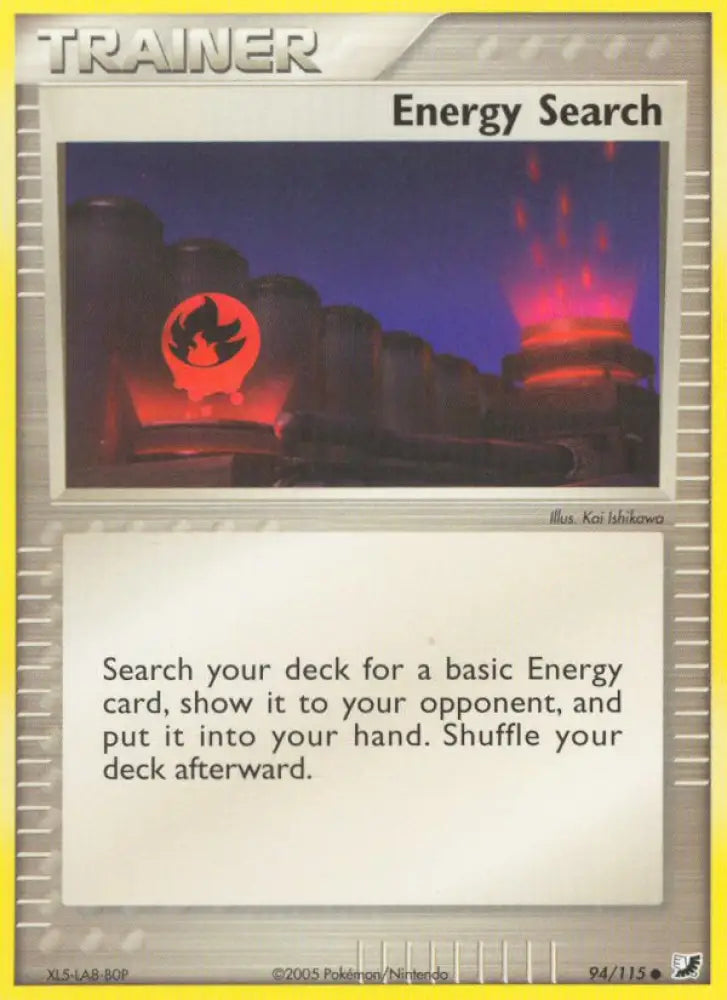 Energy Search (94/115) [EX: Unseen Forces] - Pokemon Single