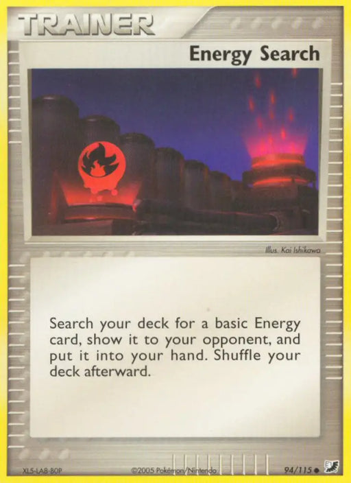 Energy Search (94/115) [EX: Unseen Forces] - Pokemon Single