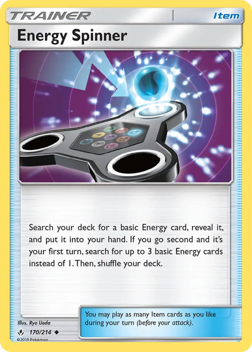 Energy Spinner (170/214) [Sun & Moon: Unbroken Bonds] - Pokemon Single