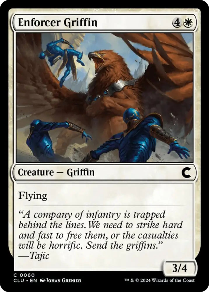 Enforcer Griffin [Ravnica: Clue Edition] - MTG Single