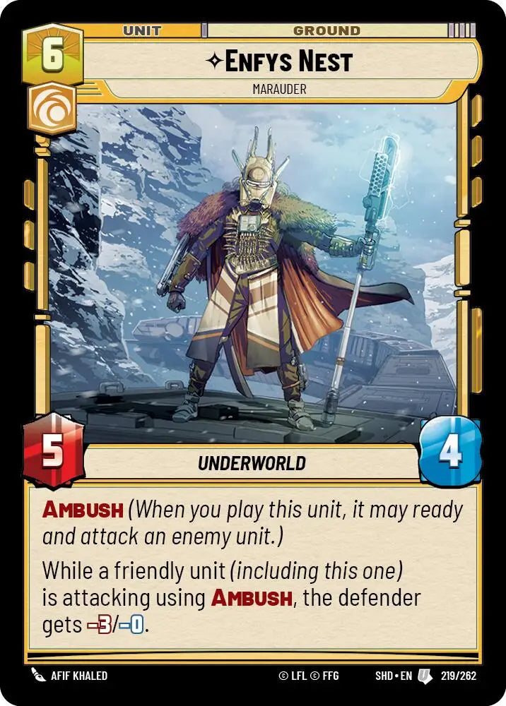 Enfys Nest - Marauder (219/262) [Shadows of the Galaxy] - Star Wars: Unlimited Single