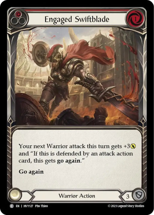 Engaged Swiftblade (Red) [Heavy Hitters] - Flesh And Blood Single