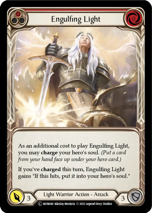Engulfing Light (Red) [Monarch Unlimited] Unlimited Rainbow Foil - Flesh And Blood Single