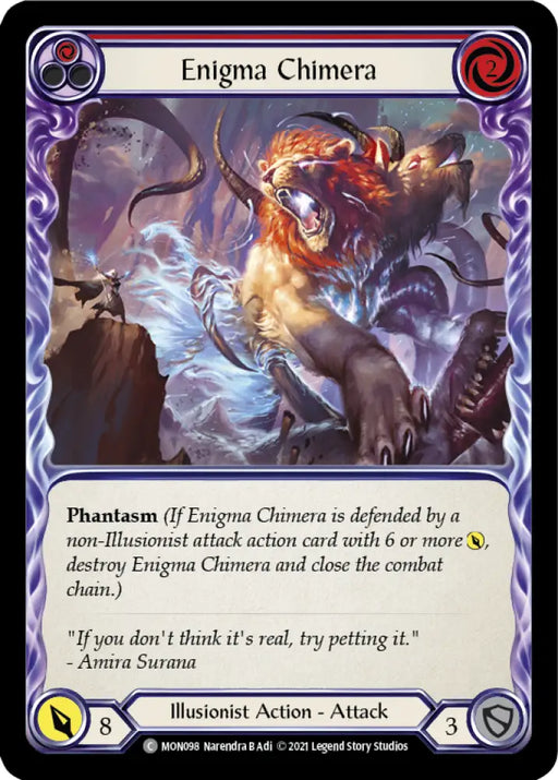 Enigma Chimera (Red) [Monarch 1st Edition] 1st Edition Normal - Flesh And Blood Single