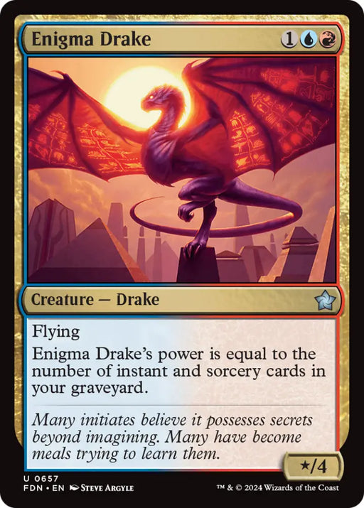 Enigma Drake [Foundations] - MTG Single