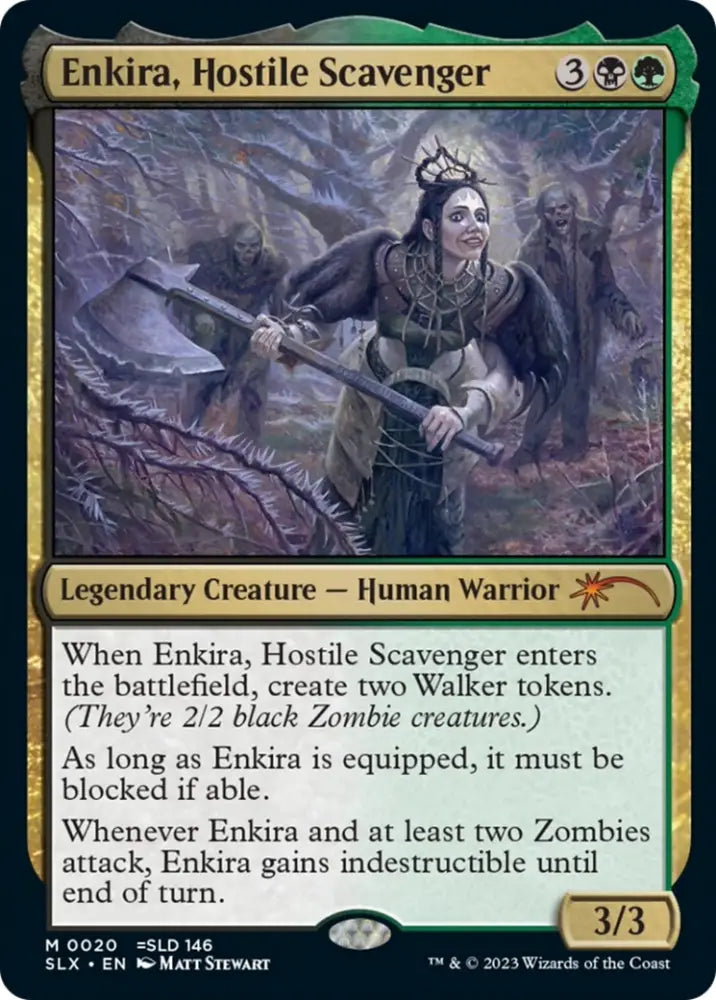 Enkira Hostile Scavenger [Secret Lair: Universes Within] - MTG Single