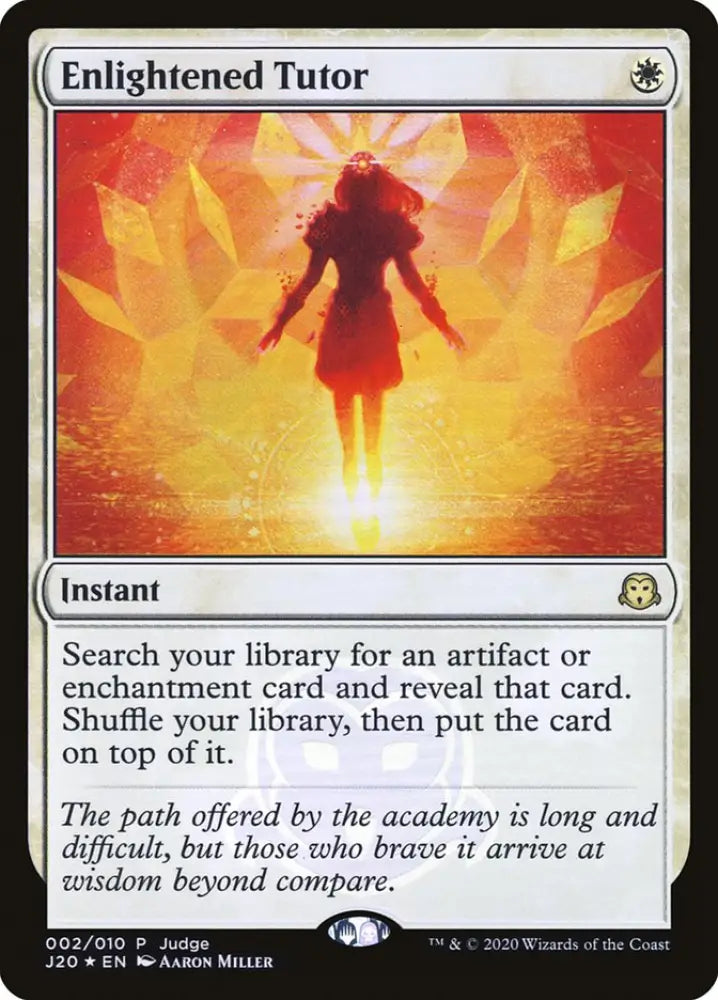 Enlightened Tutor [Judge Gift Cards 2020] - MTG Single