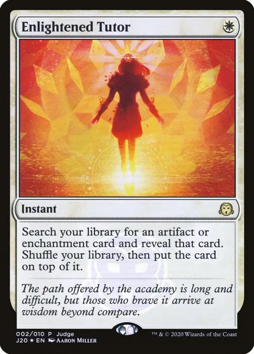 Enlightened Tutor [Judge Gift Cards 2020] - MTG Single