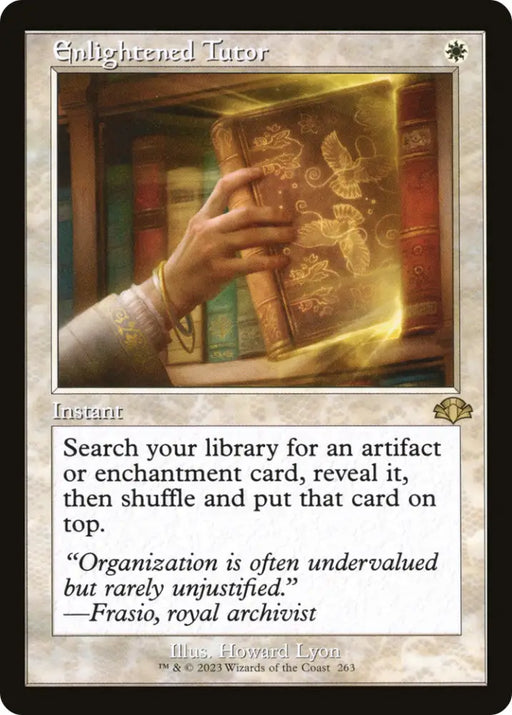 Enlightened Tutor (Retro) [Dominaria Remastered] - MTG Single