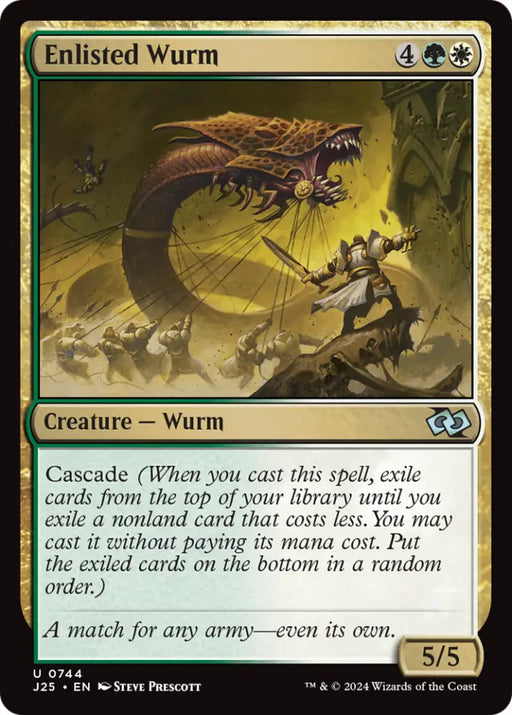 Enlisted Wurm [Foundations Jumpstart] - MTG Single