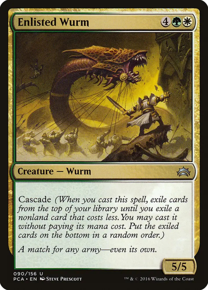 Enlisted Wurm [Planechase Anthology] - MTG Single