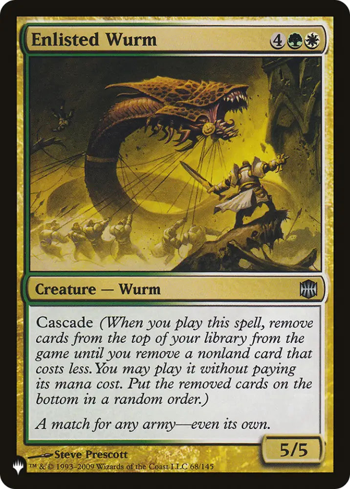 Enlisted Wurm [The List] - MTG Single