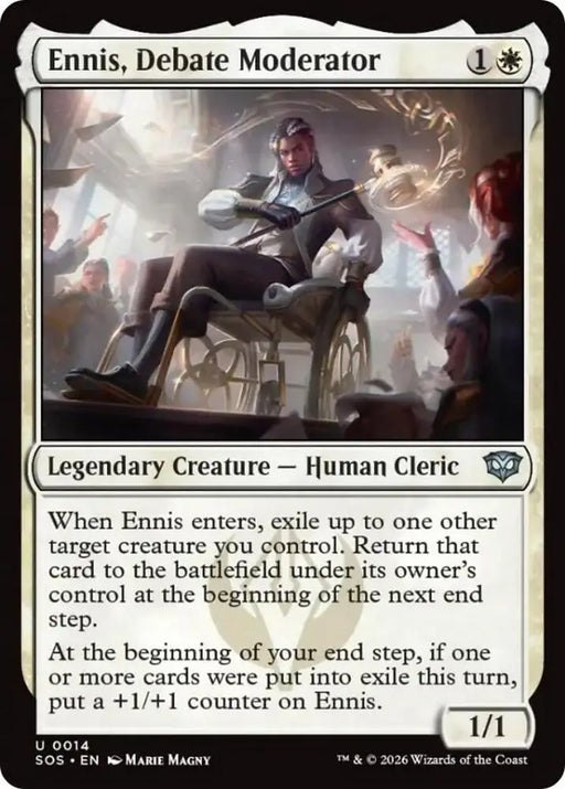 Ennis, Debate Moderator (14) [Secrets of Strixhaven]