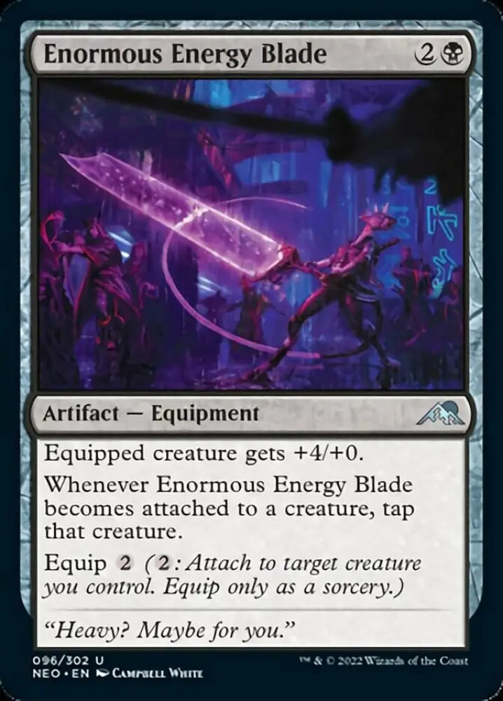 Enormous Energy Blade [Kamigawa: Neon Dynasty] - MTG Single