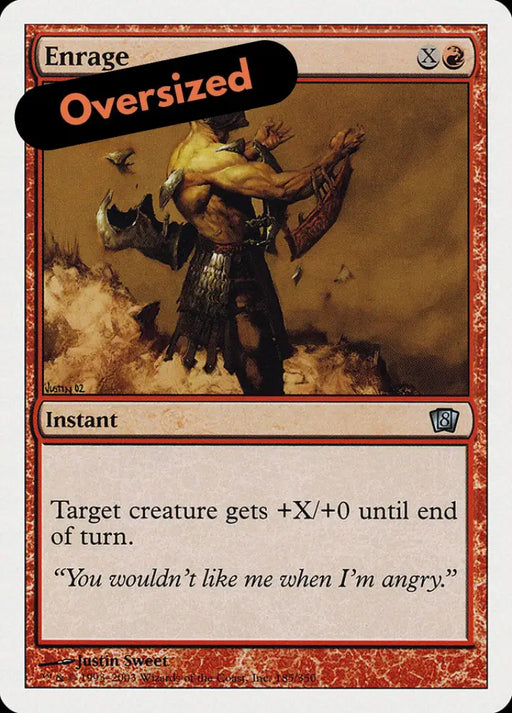 Enrage (Oversized) [Eighth Edition] - MTG Single
