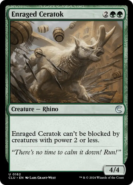 Enraged Ceratok [Ravnica: Clue Edition] - MTG Single