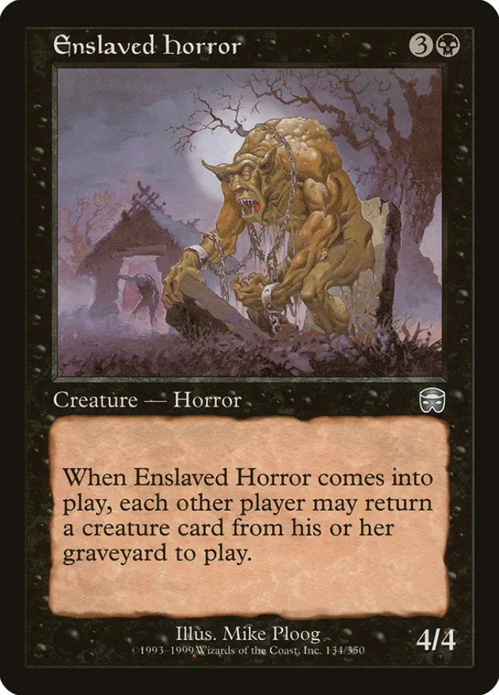 Enslaved Horror [Mercadian Masques] - MTG Single