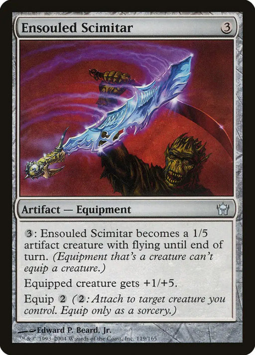 Ensouled Scimitar [Fifth Dawn] - MTG Single