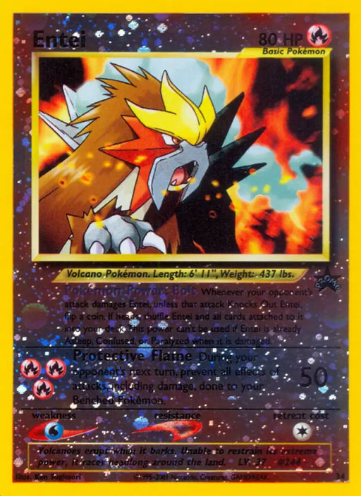 Entei (34) [Wizards of the Coast: Black Star Promos] - Pokemon Single