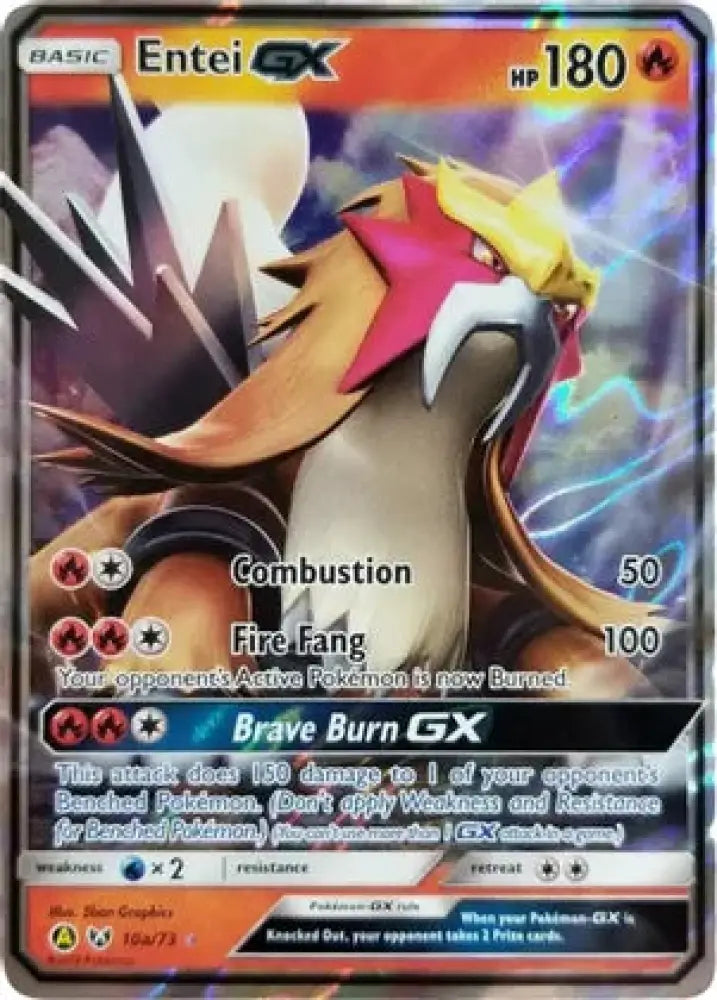 Entei GX (10a/73) [Alternate Art Promos] - Pokemon Single