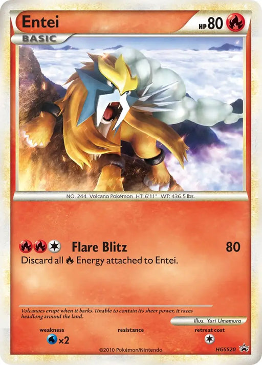 Entei (HGSS20) [HeartGold & SoulSilver: Black Star Promos] - Pokemon Single
