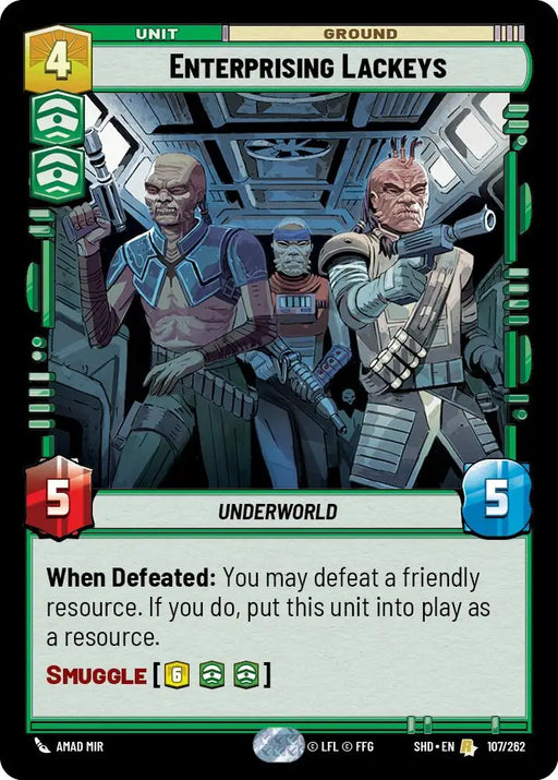 Enterprising Lackeys (107/262) [Shadows of the Galaxy] - Star Wars: Unlimited Single