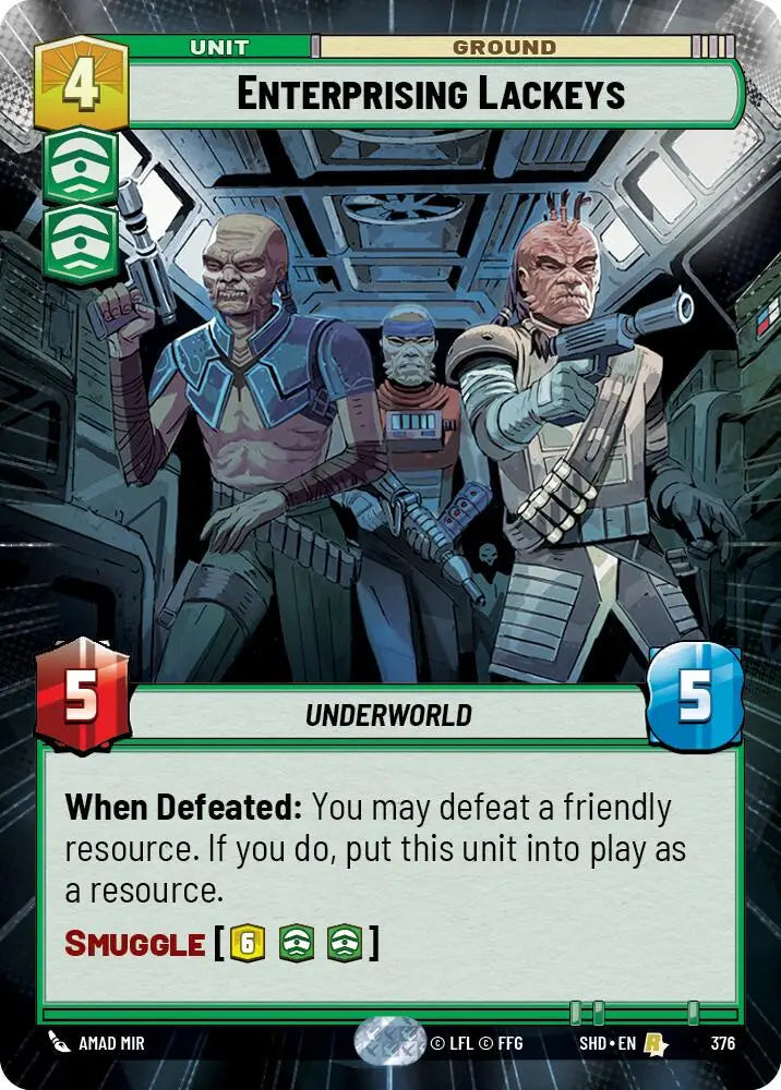 Enterprising Lackeys (Hyperspace) (376) [Shadows of the Galaxy] - Star Wars: Unlimited Single