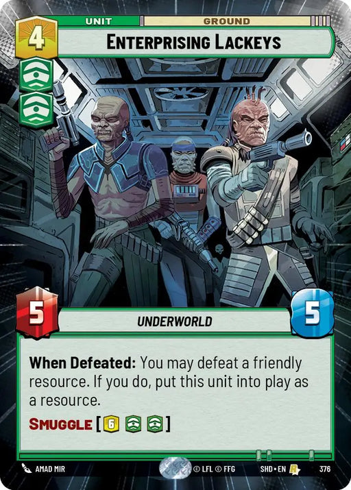 Enterprising Lackeys (Hyperspace) (376) [Shadows of the Galaxy] - Star Wars: Unlimited Single