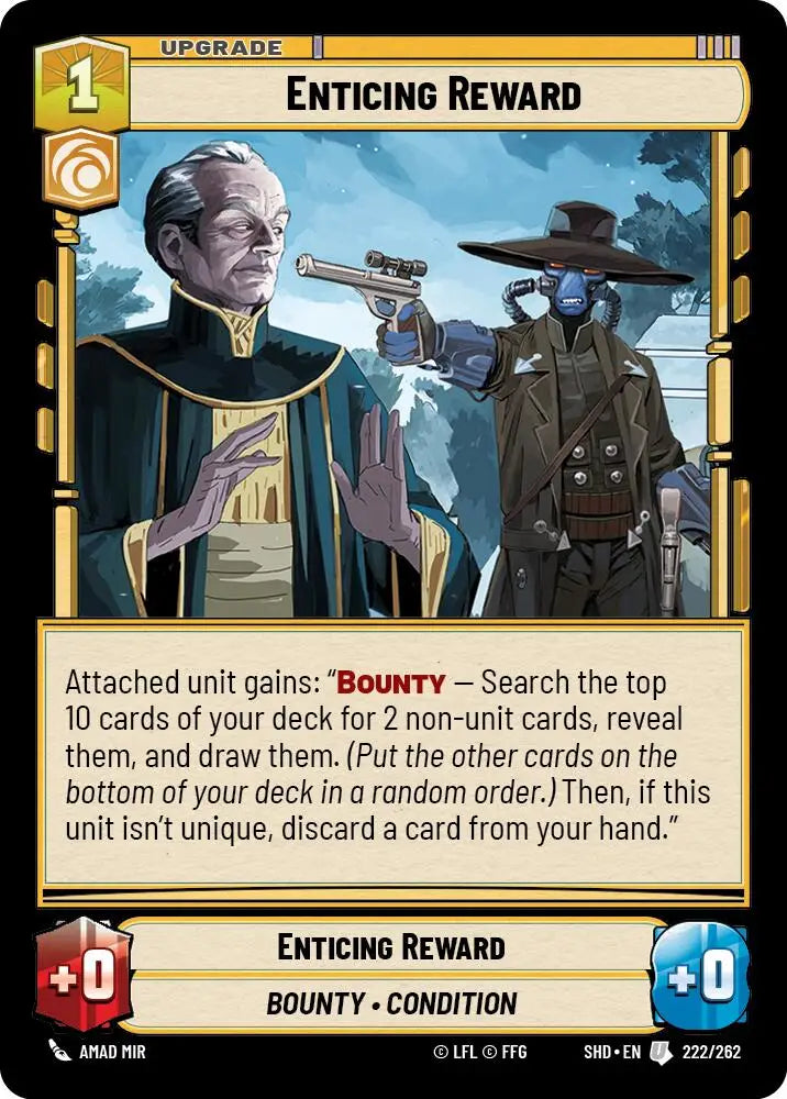 Enticing Reward (222/262) [Shadows of the Galaxy] - Star Wars: Unlimited Single
