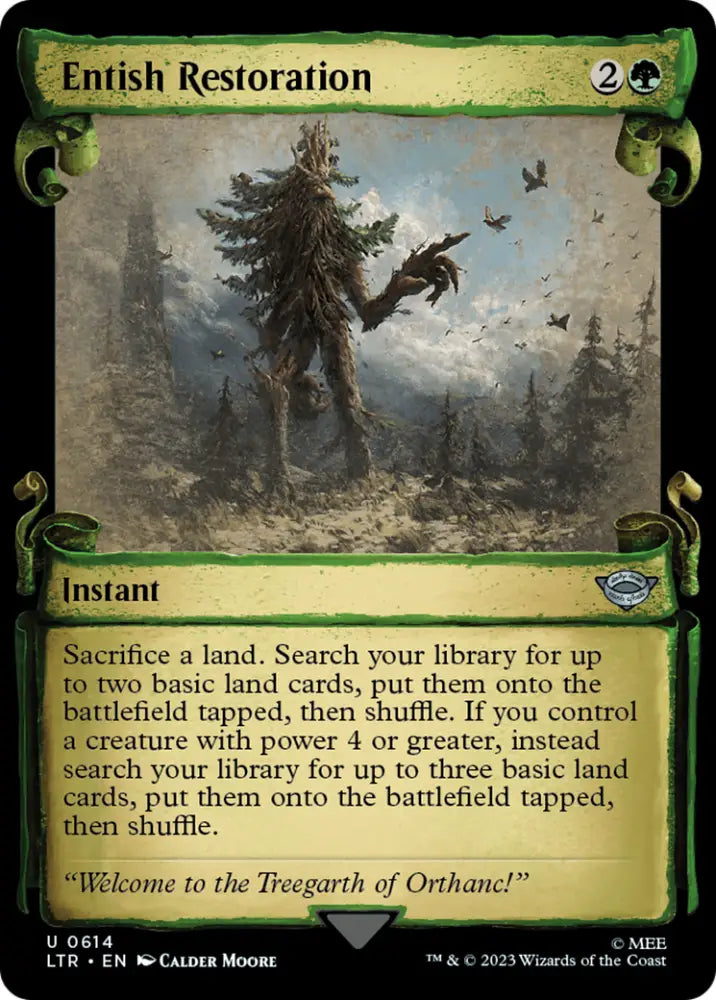 Entish Restoration [The Lord of the Rings: Tales of Middle-Earth Showcase Scrolls] - MTG Single