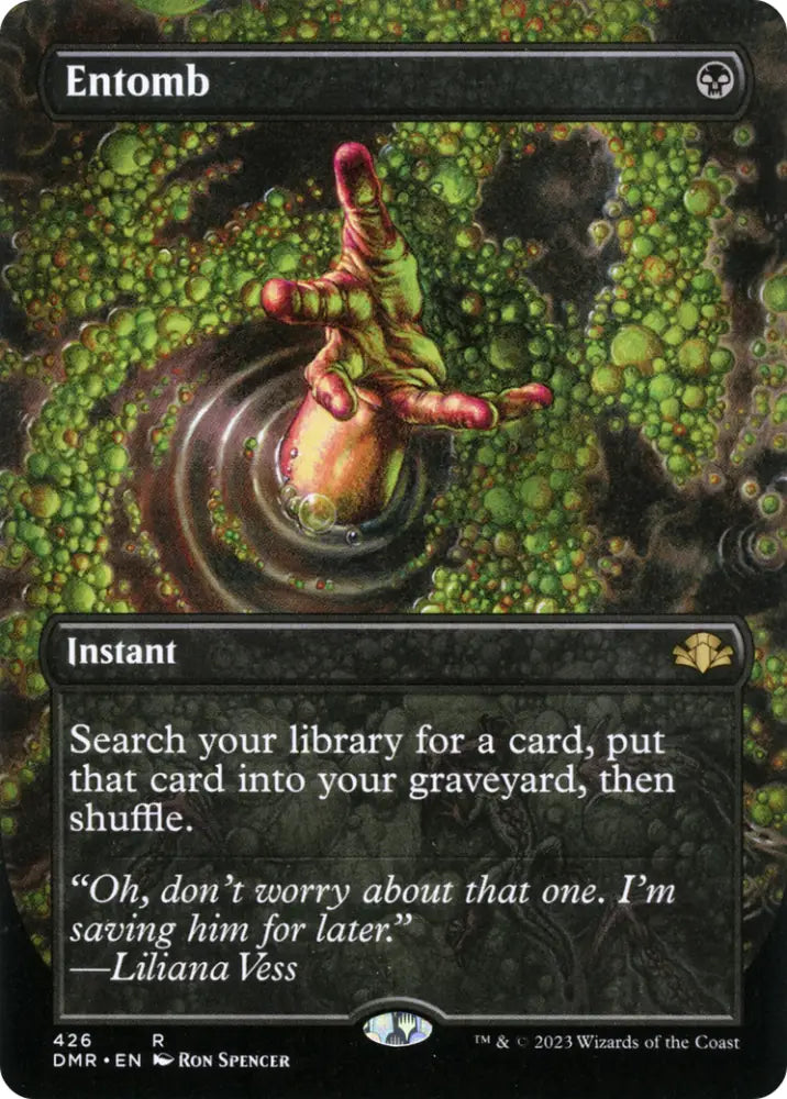 Entomb (Borderless Alternate Art) [Dominaria Remastered] - MTG Single
