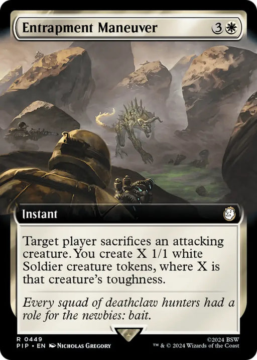 Entrapment Maneuver (Extended Art) [Fallout] - MTG Single
