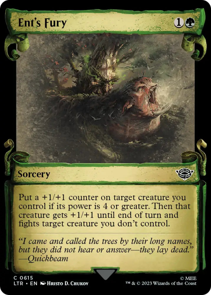 Ent’s Fury [The Lord of the Rings: Tales of Middle-Earth Showcase Scrolls] - MTG Single