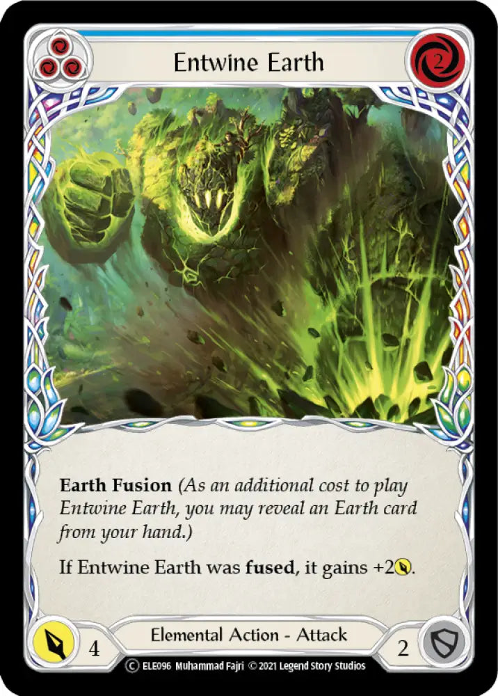 Entwine Earth (Blue) [Tales of Aria Unlimited] Unlimited Rainbow Foil - Flesh And Blood Single
