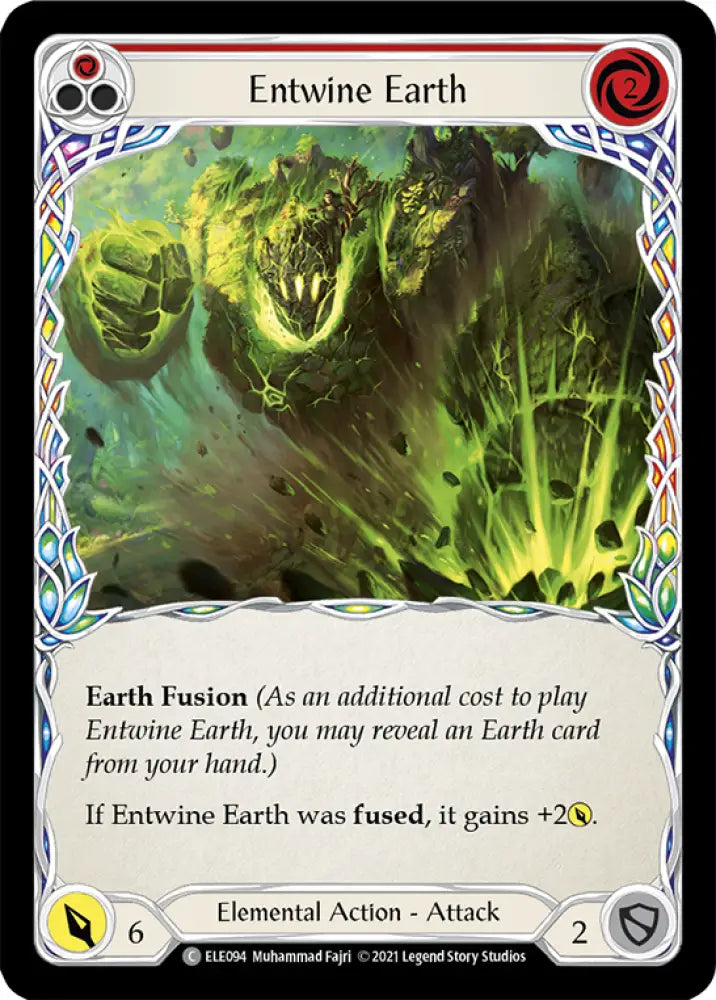 Entwine Earth (Red) [Tales of Aria 1st Edition] 1st Edition Normal - Flesh And Blood Single