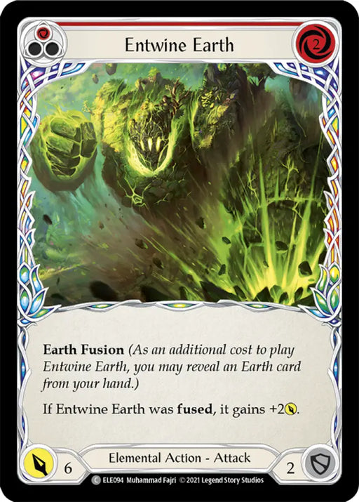 Entwine Earth (Red) [Tales of Aria 1st Edition] 1st Edition Normal - Flesh And Blood Single